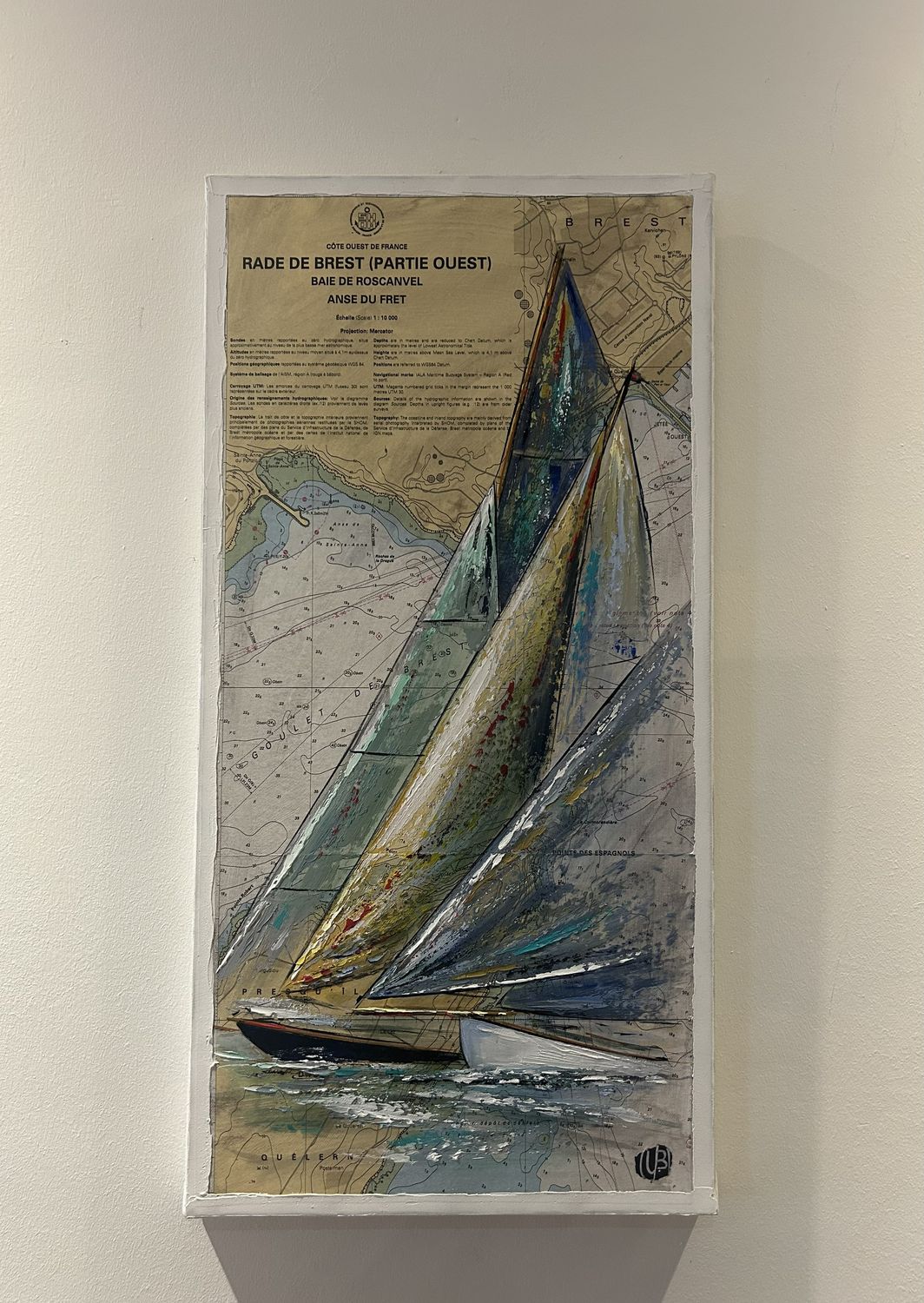 TABLEAU "RADE DE BREST" 30X60 TABLEAU "RADE DE BREST" 30X60