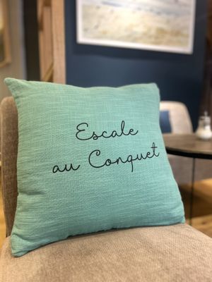 COUSSIN PERSONNALISÉ 45X45 "ESCALE AU CONQUET" COUSSIN PERSONNALISÉ 45X45 "ESCALE AU CONQUET"
