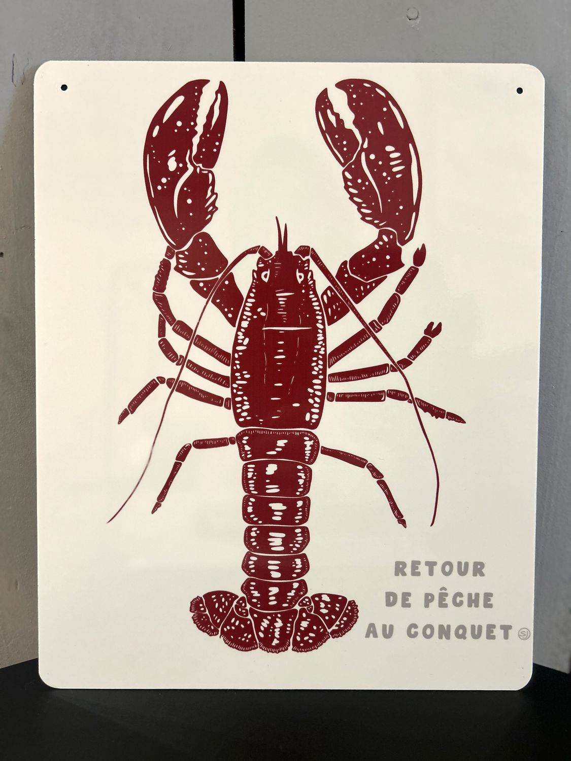 PLAQUE PERSONNALISÉE "RETOUR DE PECHE AU CONQUET"