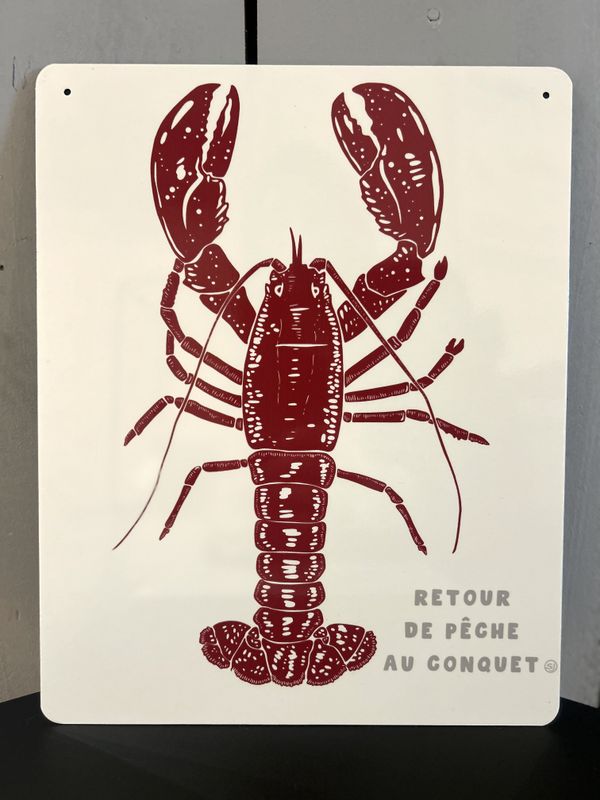 PLAQUE PERSONNALISÉE "RETOUR DE PECHE AU CONQUET" PLAQUE PERSONNALISÉE "RETOUR DE PECHE AU CONQUET"