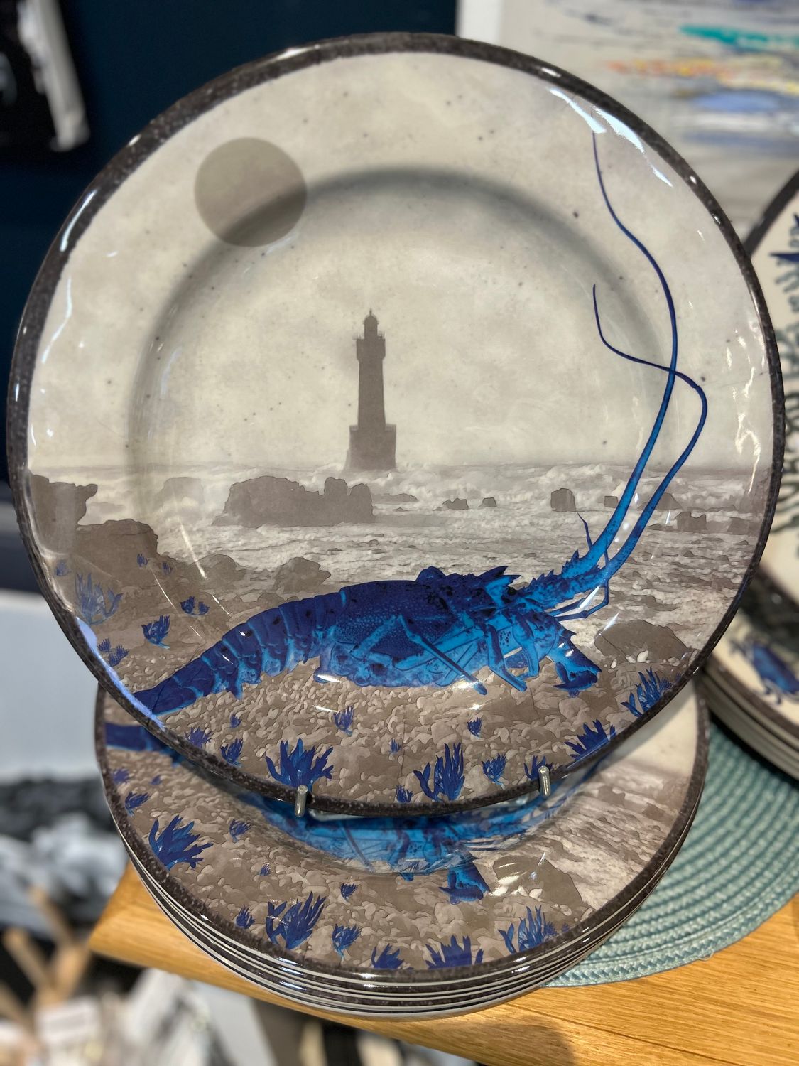 ASSIETTE DE TABLE LANGOUSTE MELAMINE