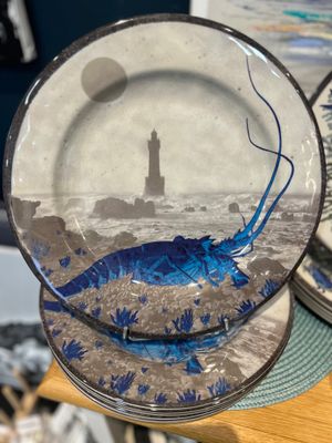 ASSIETTE DE TABLE LANGOUSTE MELAMINE