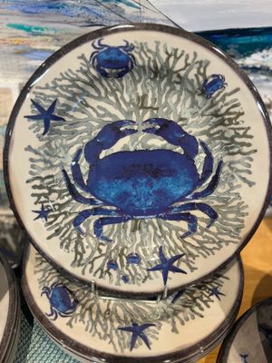 ASSIETTE DE TABLE CRABE MELAMINE