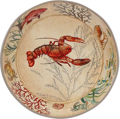 PLAT À SPAGHETTI 37CM - FONDS MARINS