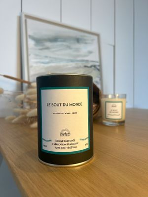 BOUGIE PERSONNALISÉE "LE BOUT DU MONDE"
