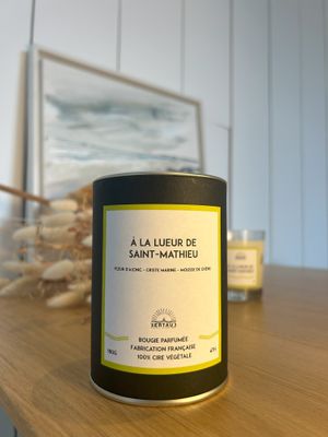 BOUGIE PERSONNALISÉE "A LA LUEUR DE SAINT-MATHIEU"