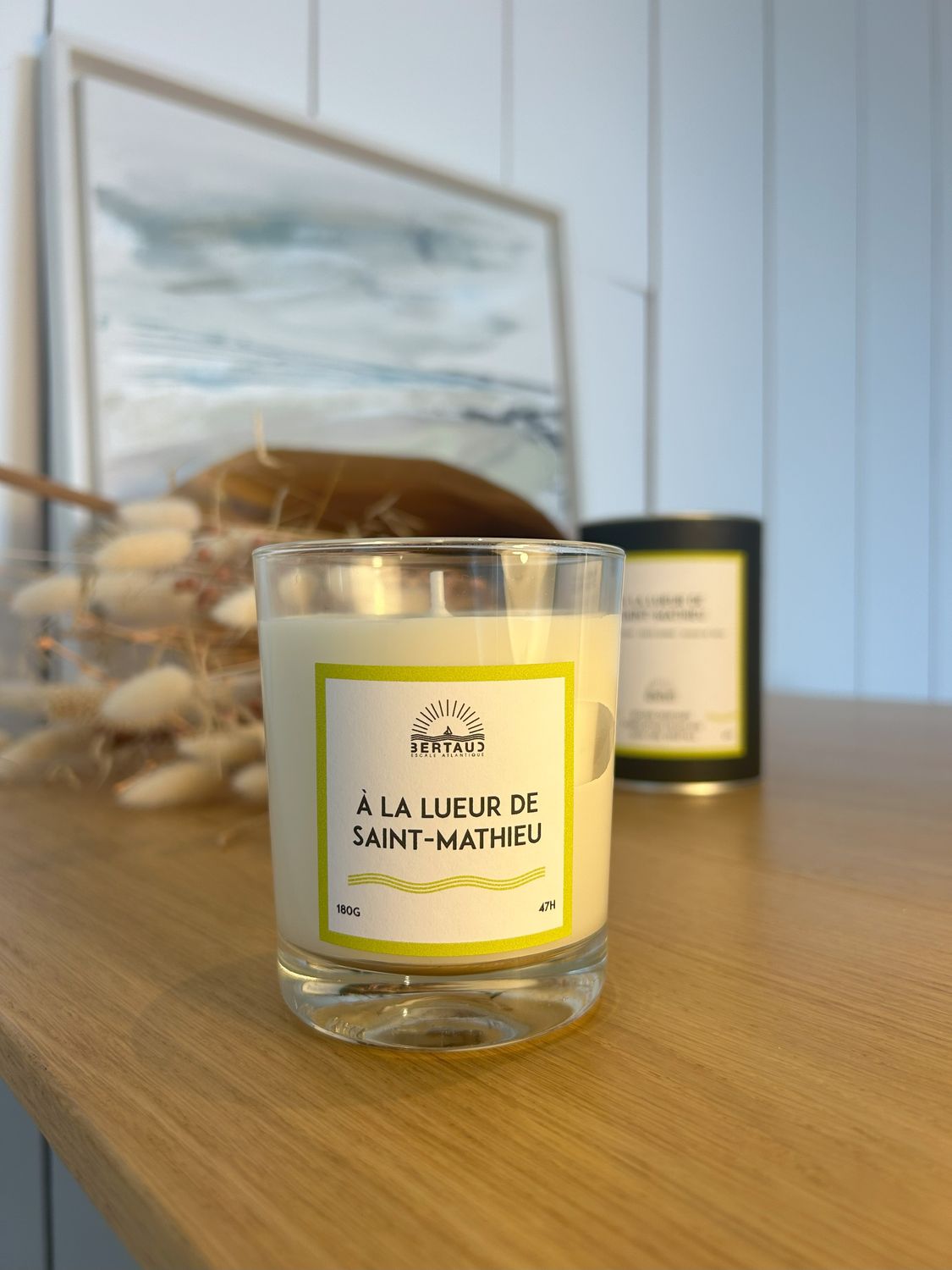 BOUGIE PERSONNALISÉE "A LA LUEUR DE SAINT-MATHIEU"