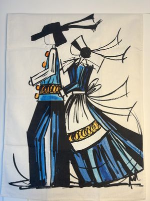 TORCHON "NOCE BRETONNE BLEU" - FRED