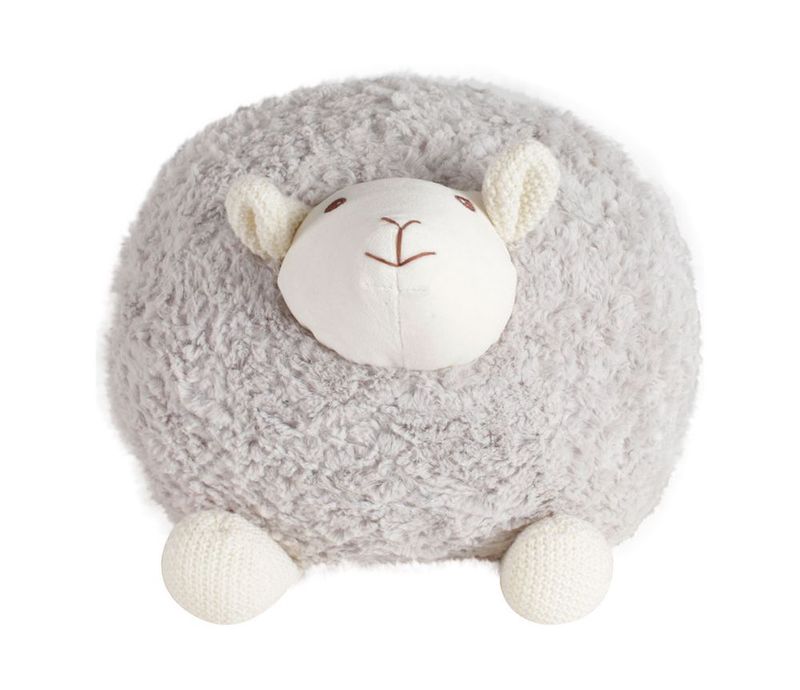 PELUCHE MOUTON SHAGGY GRIS D30