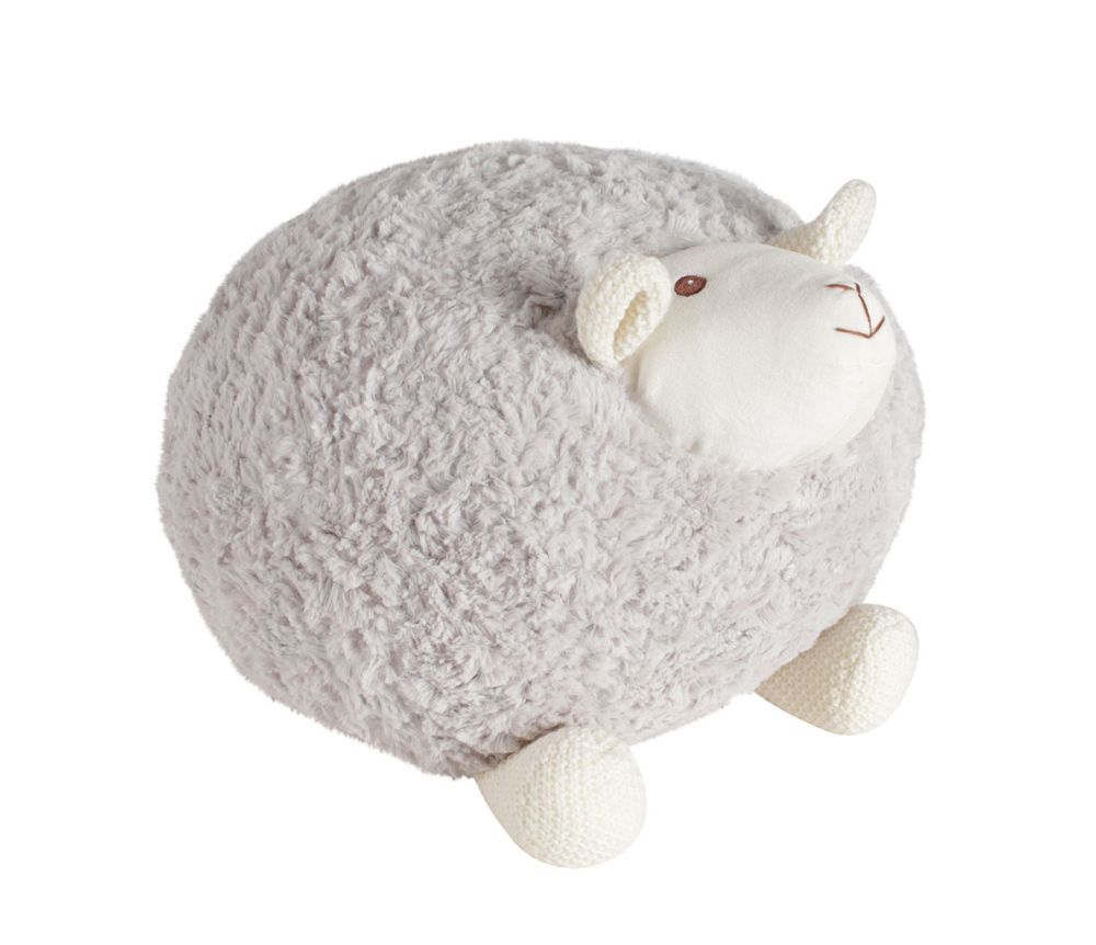 PELUCHE MOUTON SHAGGY GRIS D30