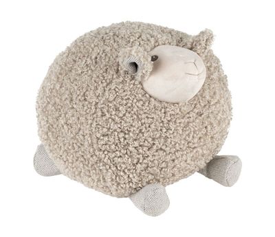 PELUCHE MOUTON SHAGGY GRIS 30X30