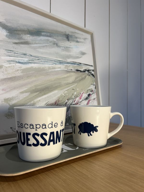 MUG DÉJEUNER "ESCAPADE À OUESSANT"