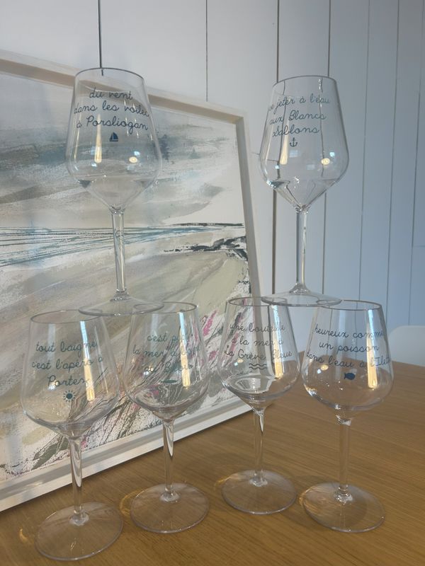 VERRES A VIN EN PLASTIQUE X6 PERSONNALISÉS VERRES A VIN EN PLASTIQUE X6 PERSONNALISÉS