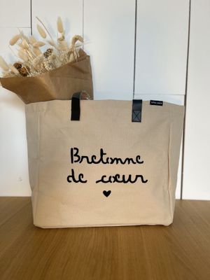 SAC PERSONNALISÉ "BRETONNE DE COEUR"