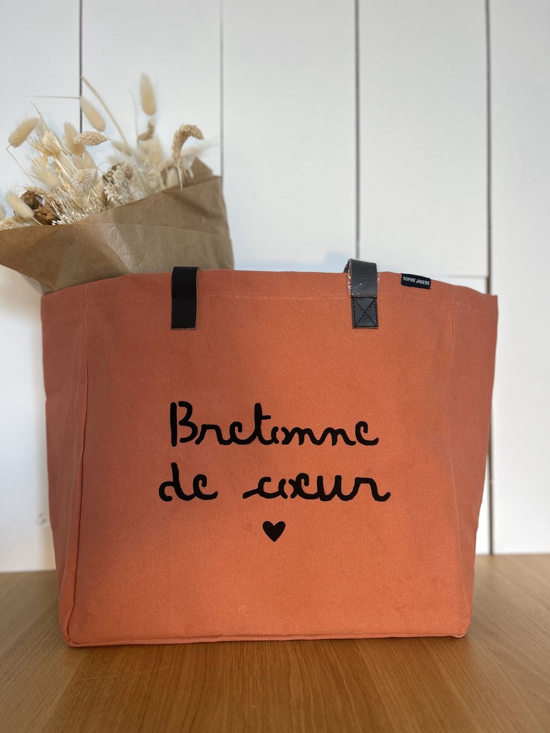 SAC PERSONNALISÉ "BRETONNE DE COEUR"