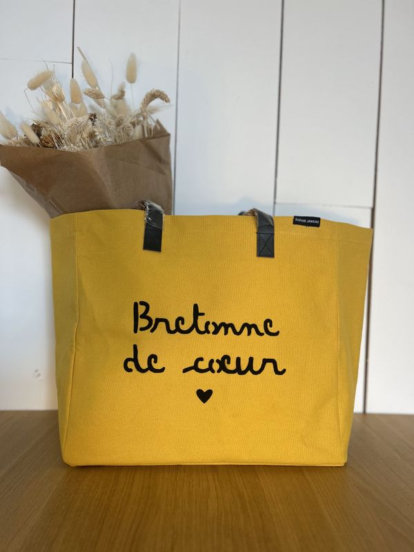 SAC PERSONNALISÉ "BRETONNE DE COEUR"