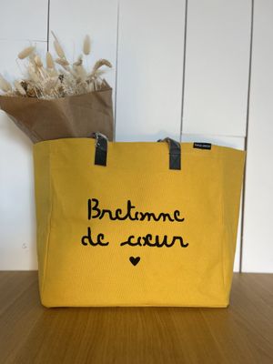 SAC PERSONNALISÉ "BRETONNE DE COEUR"