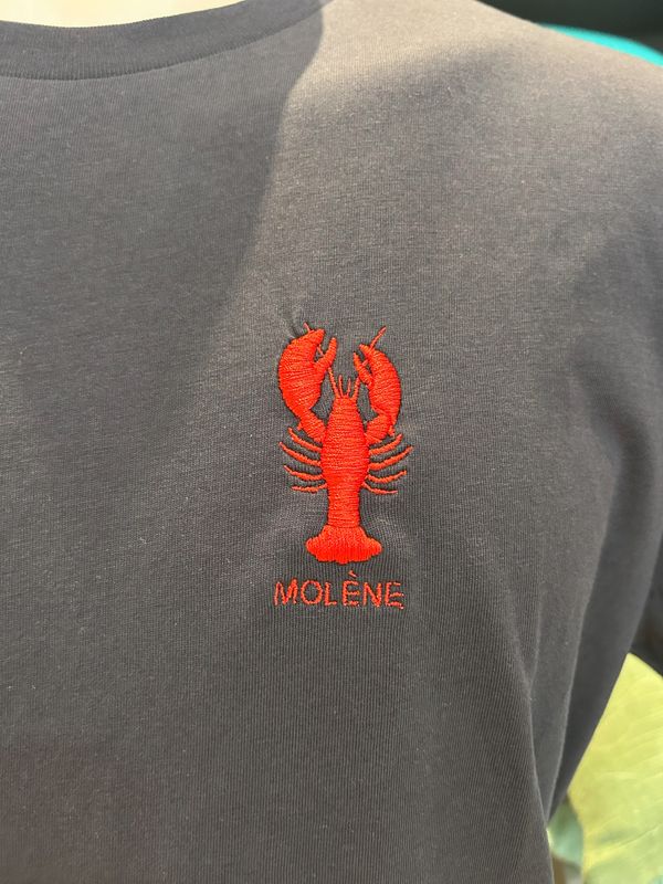 T-SHIRT MARINE "HOMARD MOLÈNE"