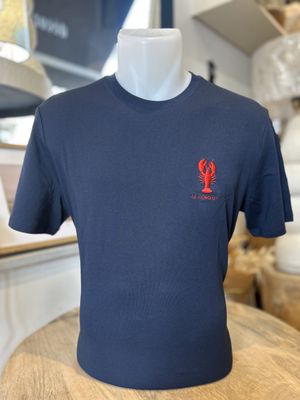 T-SHIRT MARINE "HOMARD LE CONQUET"