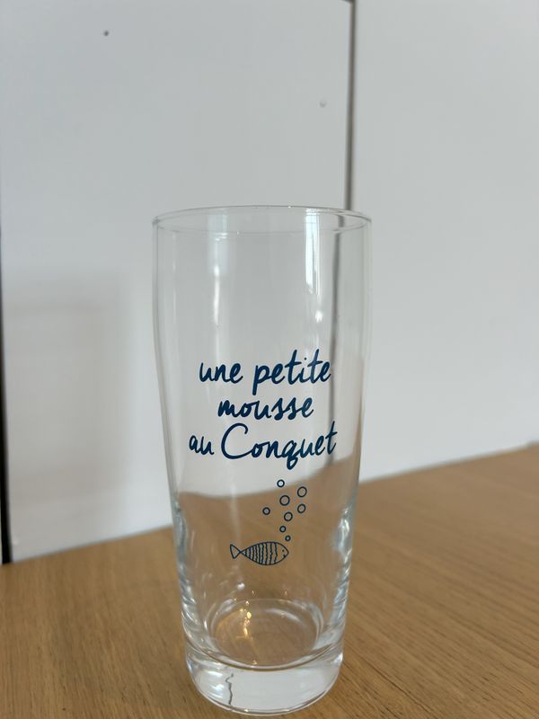 VERRES À BIÈRE X4 "LE CONQUET"
