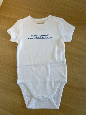 BODY BLANC "HAUT COMME TROIS BIGORNEAUX"