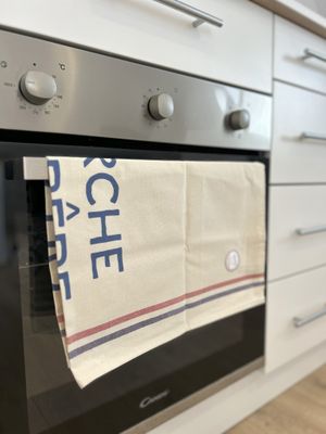 TORCHON "MARCHE OU CRÊPE"