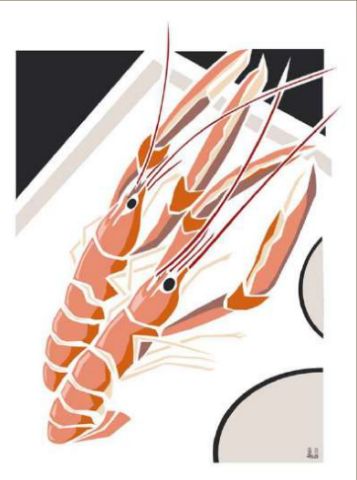 TORCHON "LANGOUSTINES"