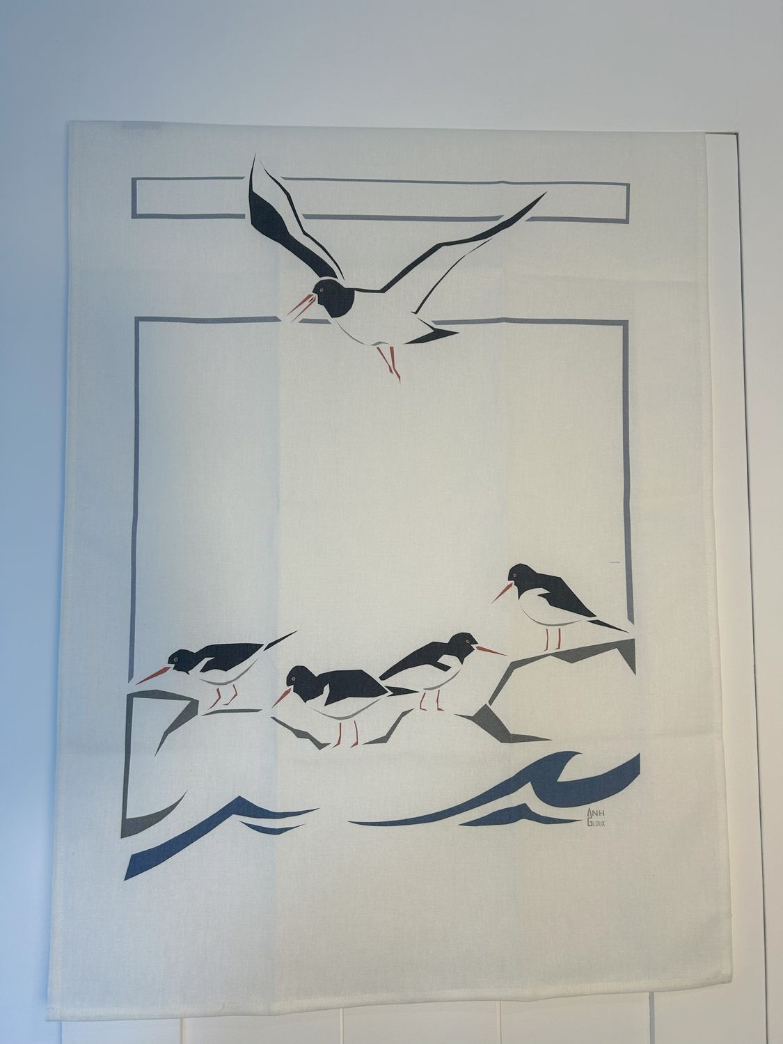 TORCHON "HUÎTRIER DE PIE"