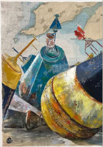 TORCHON "RADE DE BREST" - BRIGITTE UGUEN