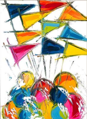 TORCHON "FANIONS ET BOUÉES" - FRED