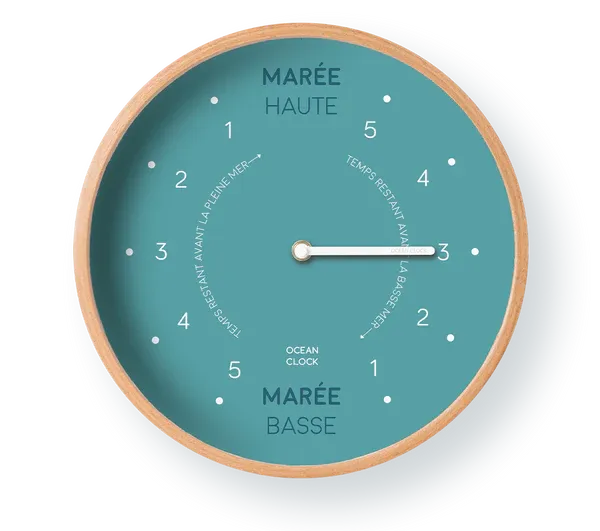 HORLOGE DES MARÉES - TURQUOISE
