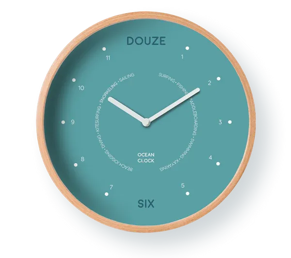 HORLOGE DES HEURES - TURQUOISE
