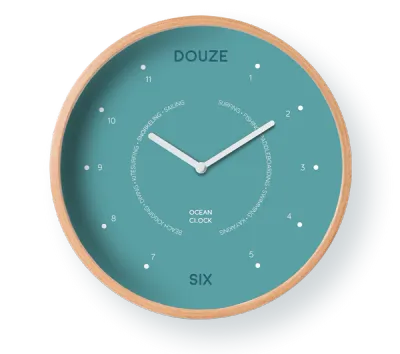 HORLOGE DES HEURES - TURQUOISE