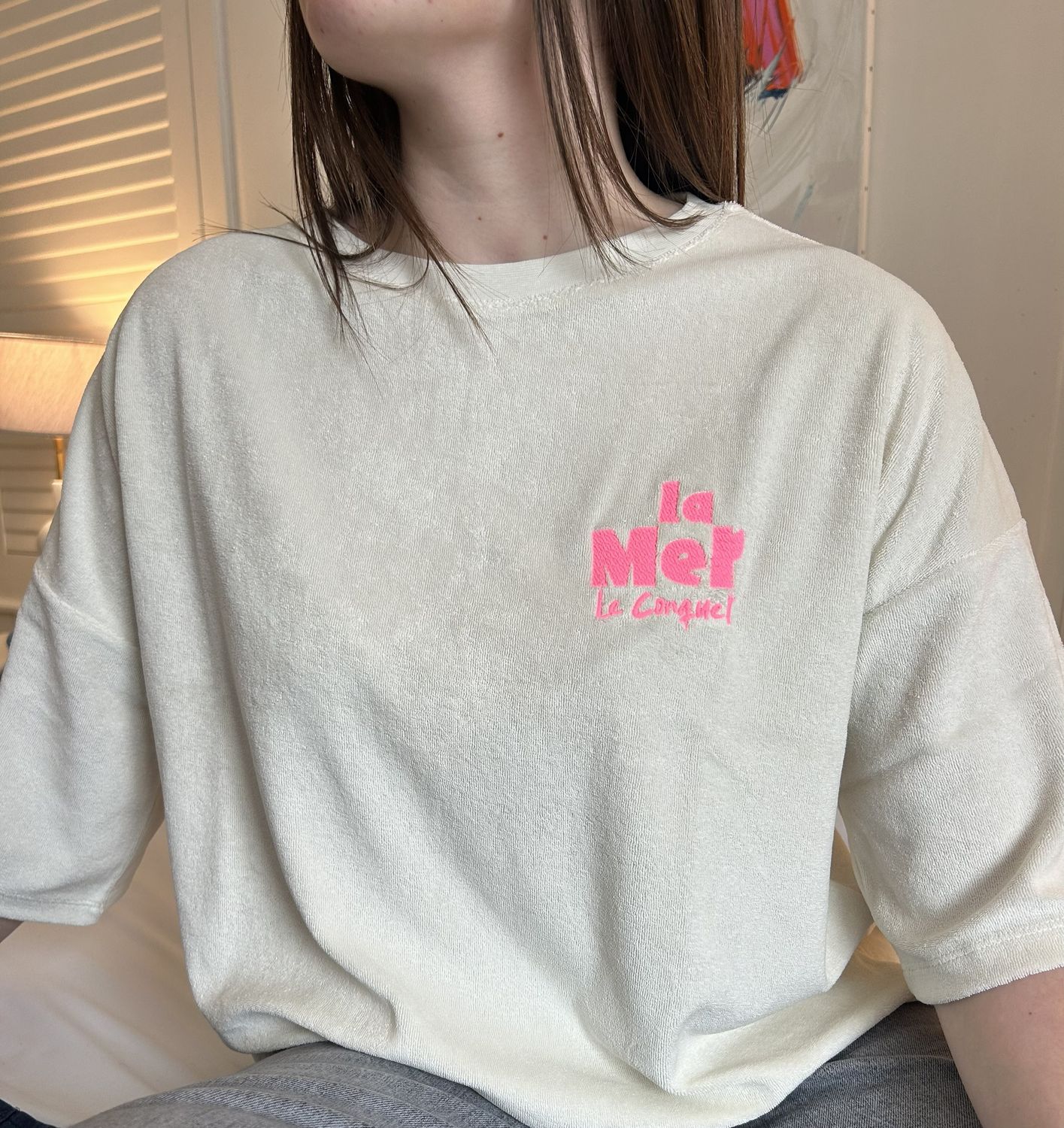 T-SHIRT FEMME ÉPONGE "LA MER LE CONQUET"