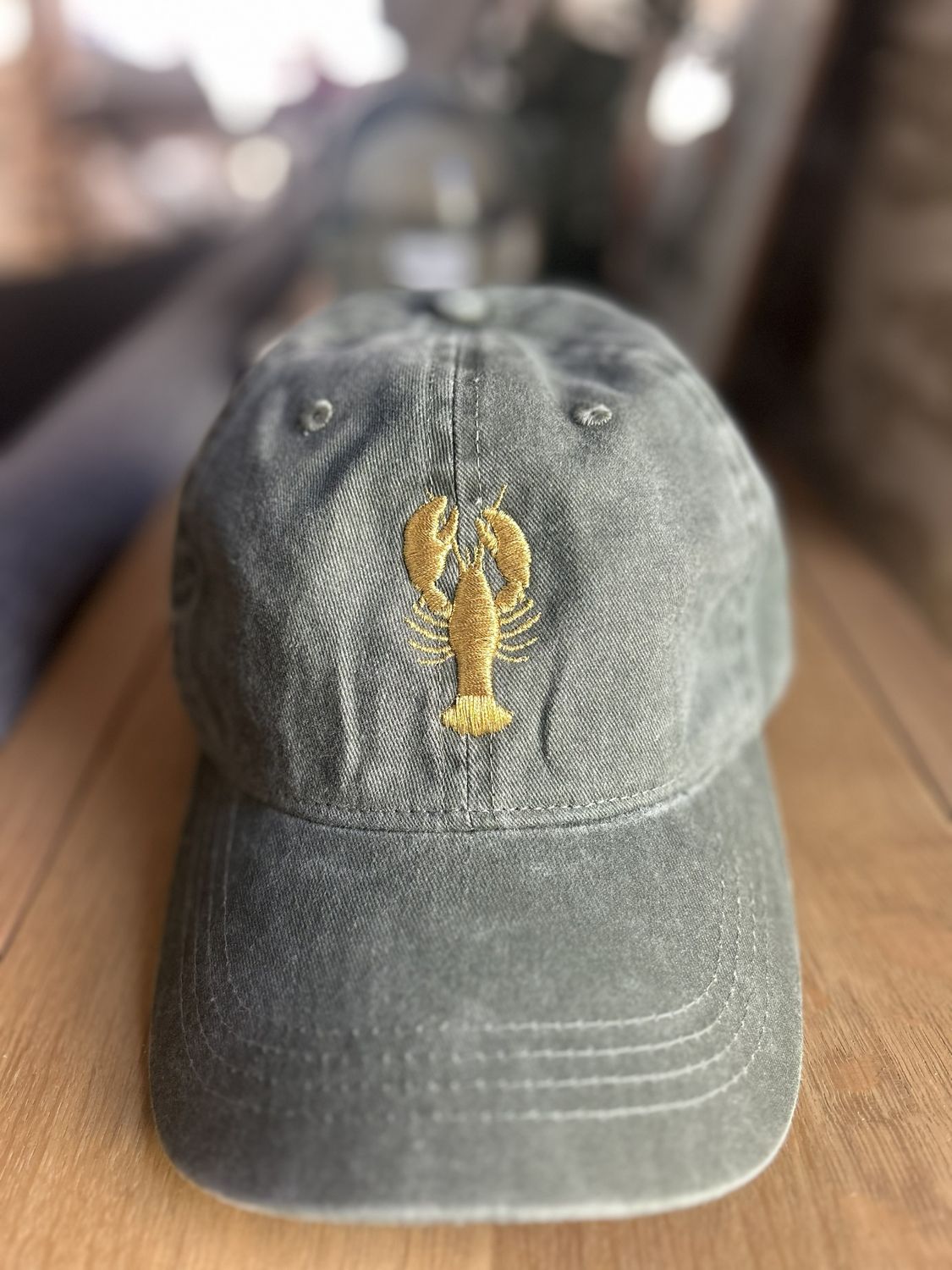 CASQUETTE DELAVÉE KAKI "HOMARD DORÉ" CASQUETTE DELAVÉE KAKI "HOMARD DORÉ"