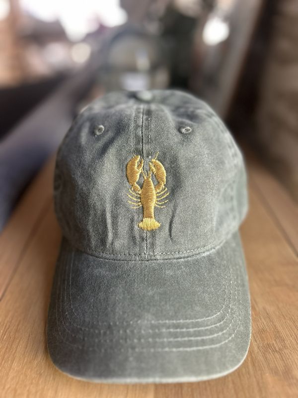 CASQUETTE DELAVÉE KAKI "HOMARD DORÉ" CASQUETTE DELAVÉE KAKI "HOMARD DORÉ"