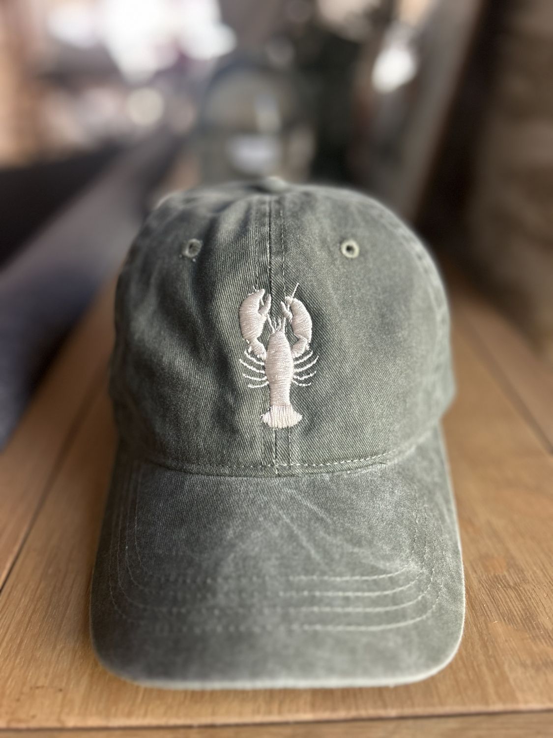 CASQUETTE DELAVÉE KAKI"HOMARD BLANC"