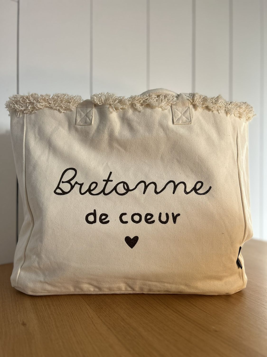 SAC PERSONNALISÉ PAILLOTTE "BRETONNE DE COEUR"