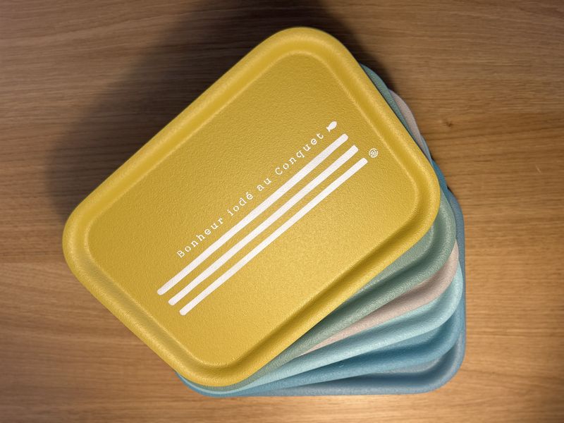 PLATEAUX PERSONNALISÉS "BONHEUR IODÉ AU CONQUET" 20X30