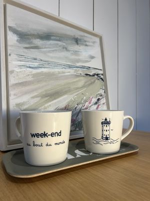 MUG DÉJEUNER "WEEK-END AU BOUT DU MONDE" BLEU NUIT MUG DÉJEUNER "WEEK-END AU BOUT DU MONDE" BLEU NUIT