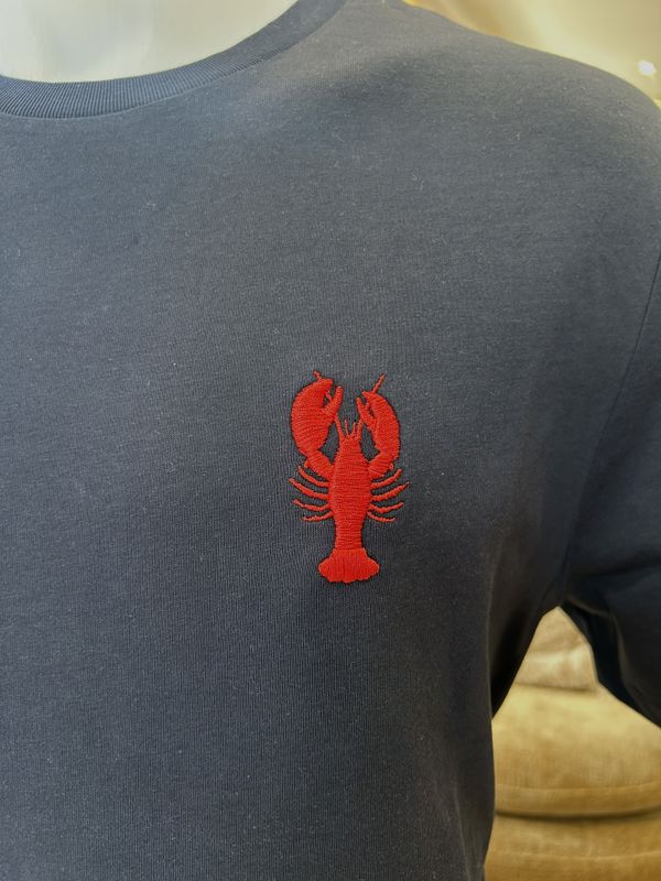 T-SHIRT BLEU MARINE "HOMARD"