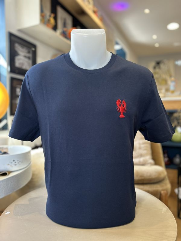 T-SHIRT BLEU MARINE "HOMARD"