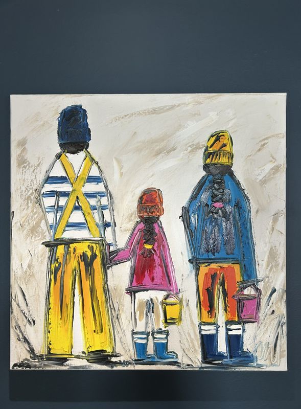 "PÊCHE À PIED" 50X50/ 53-68 "PÊCHE À PIED" 50X50/ 53-68