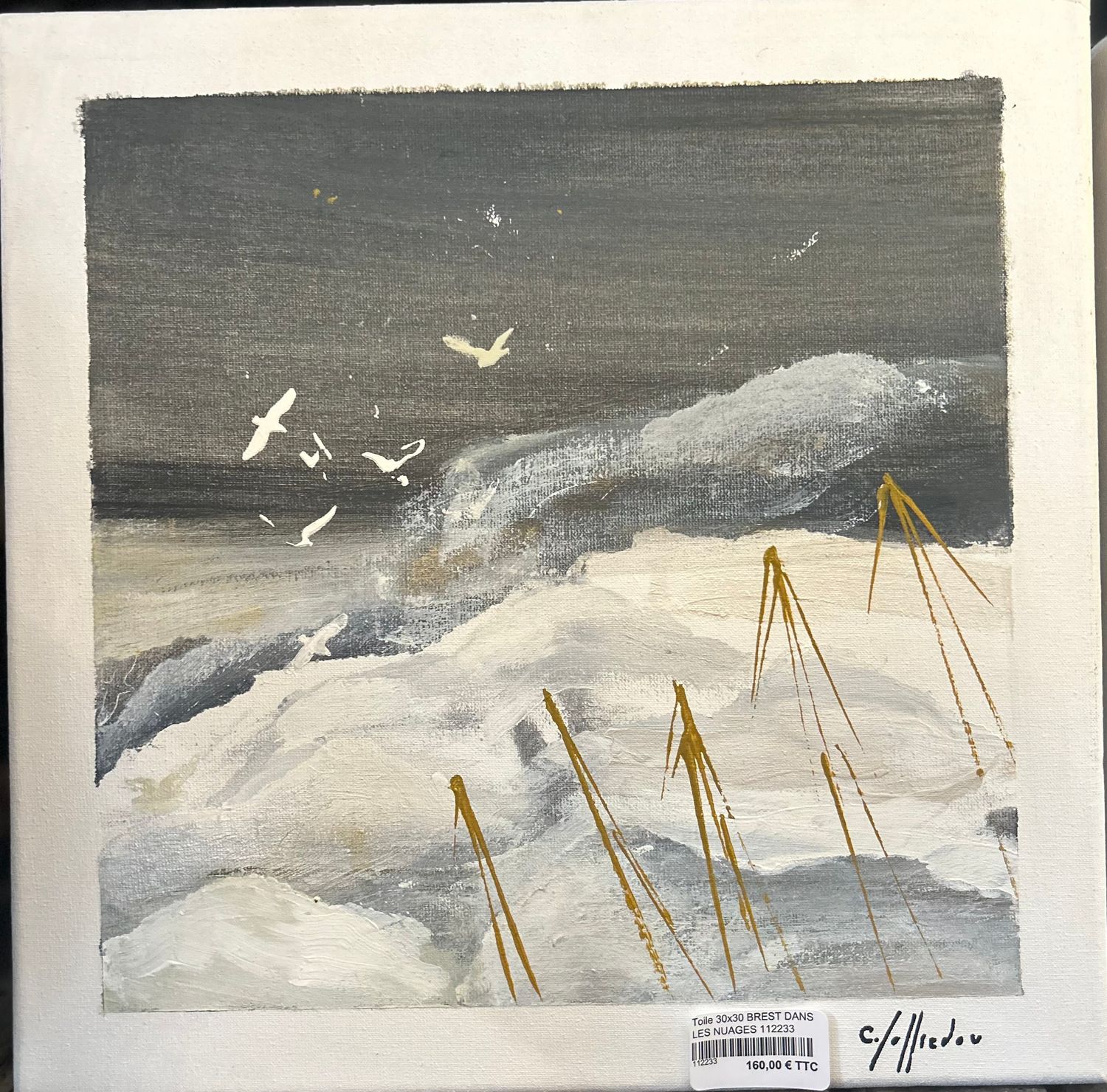"BREST DANS LES NUAGES" 30X30 - 112233