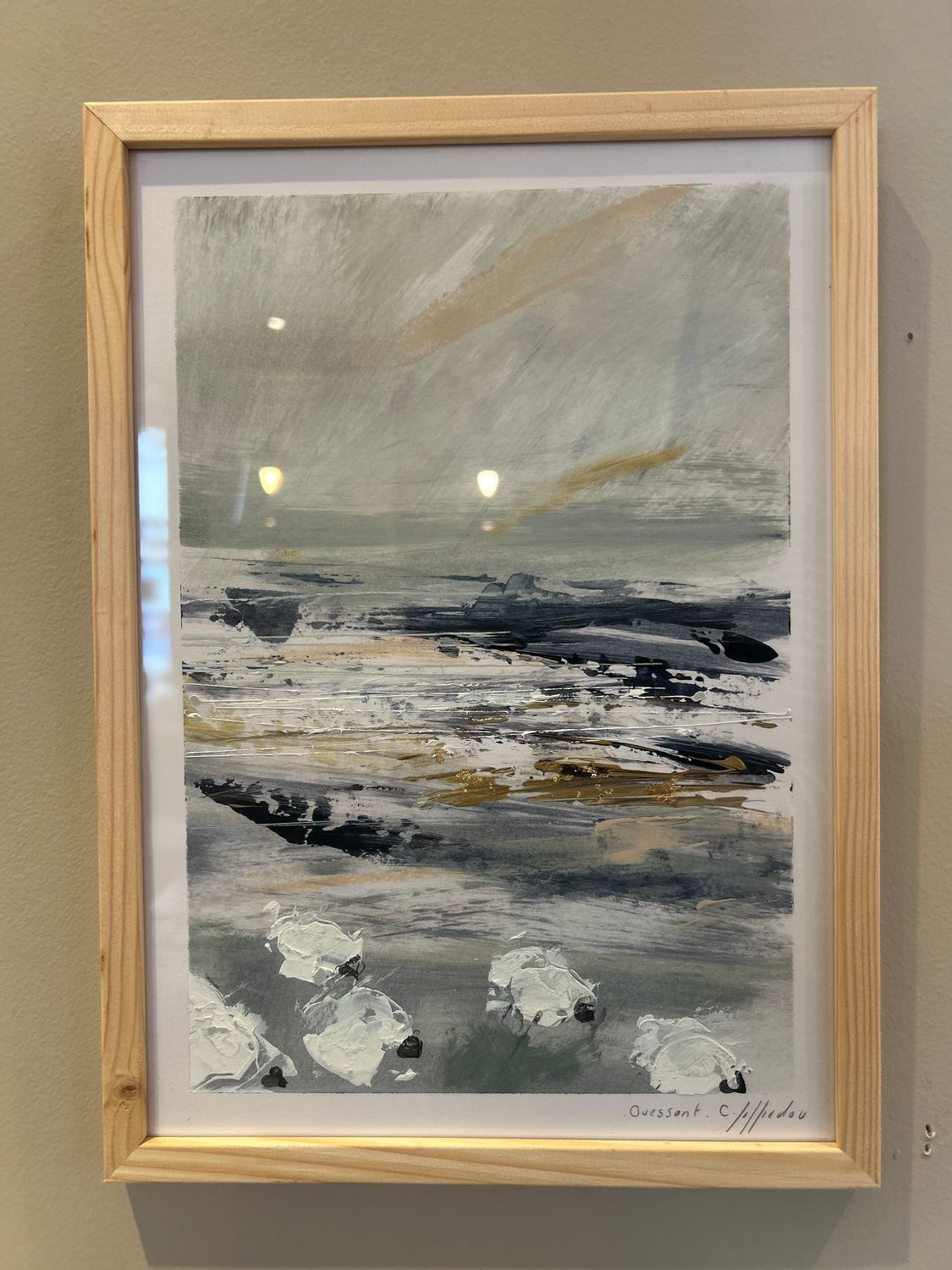 CADRE "OUESSANT DORÉ" - LES PETITS FINISTÈRE A4