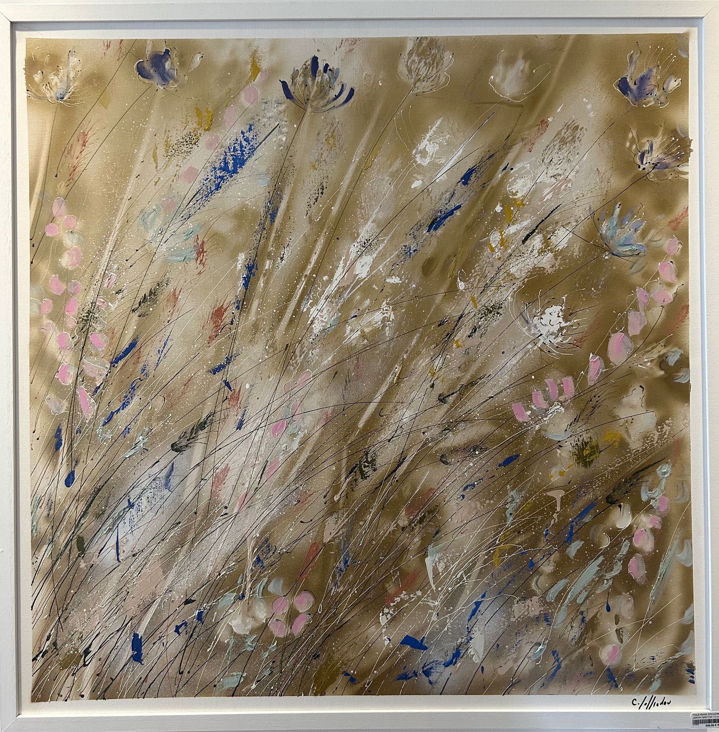 "JARDIN BRETON ENCADRÉ" 80X80 - 141579