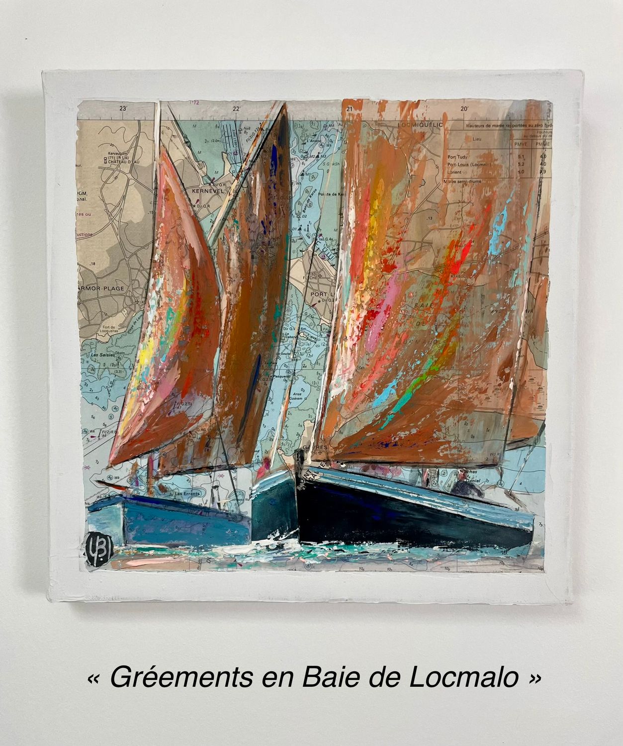 "GRÉEMENTS EN BAIE DE LOCMALO" 30X30