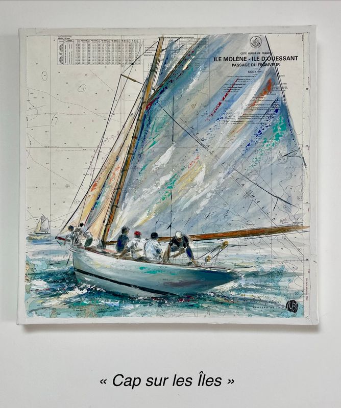 "CAP SUR LES ÎLES" 50X50