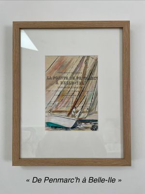 "DE PENMARC'H À BELLE ILE" 26X32 "DE PENMARC'H À BELLE ILE" 26X32