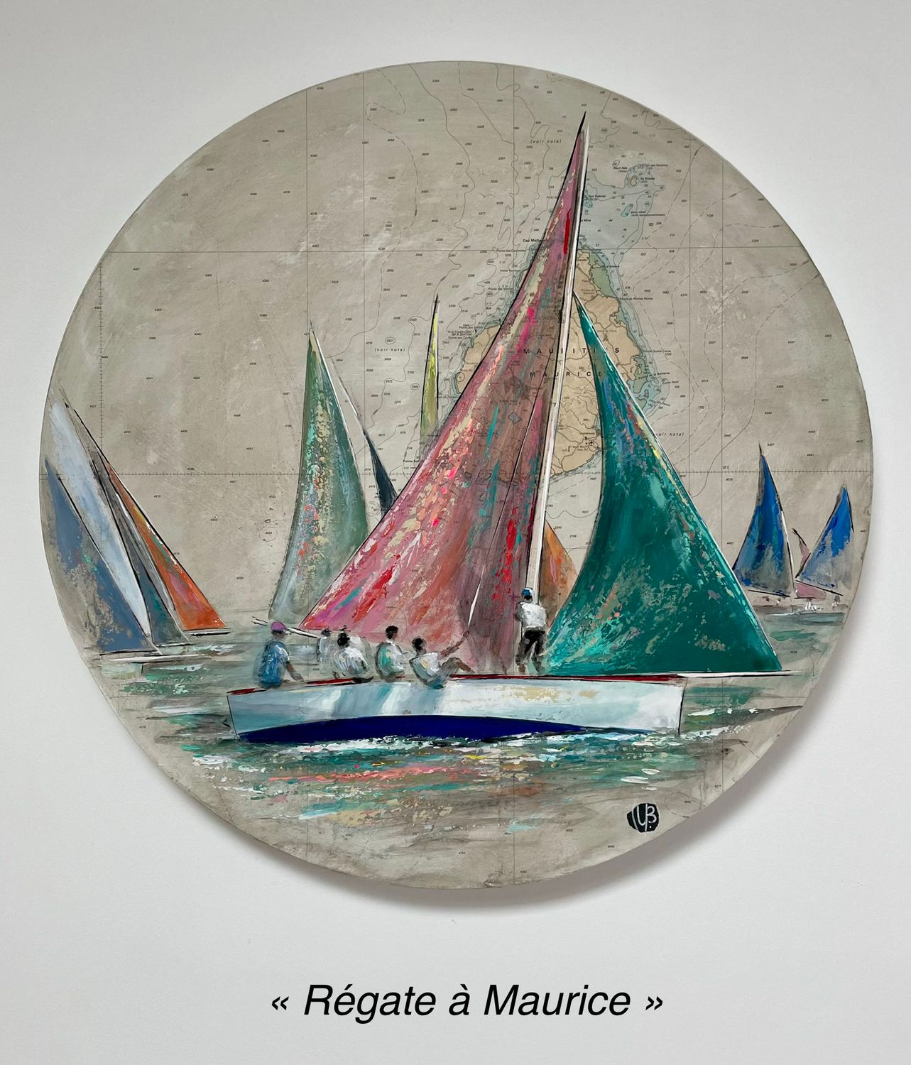 "RÉGATE À MAURICE" DIAMÈTRE 60